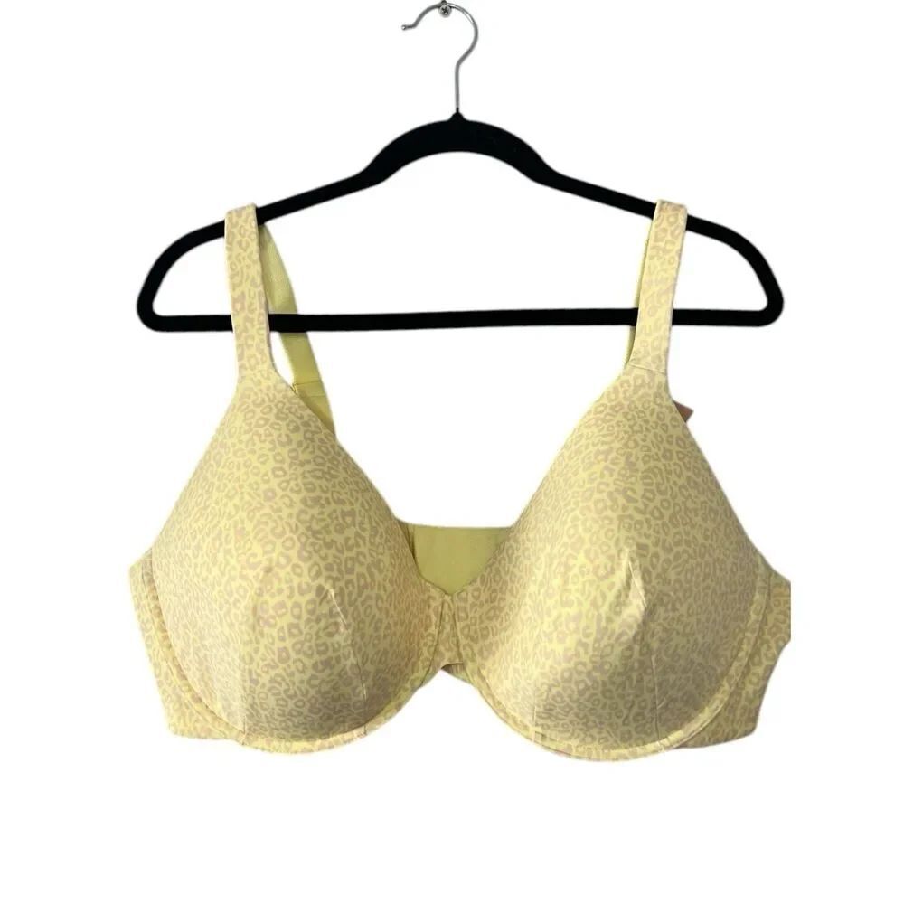 Ambrielle RN 93677 Yellow Every Day Full Coverage T Shirt Bra Size 42DD